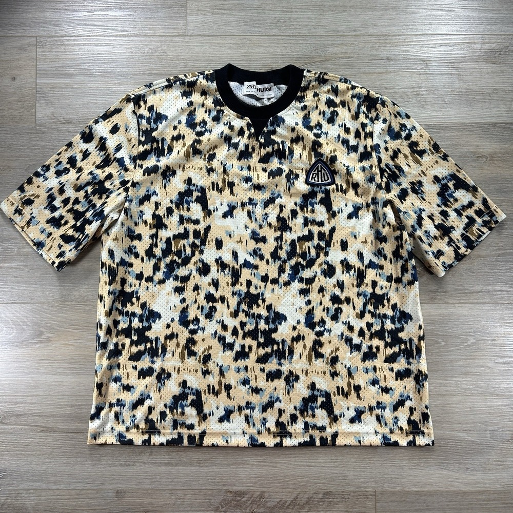 Zara x Rhuigi Animal Print Jersey Size XL Limited SS23 Collaboration Collection